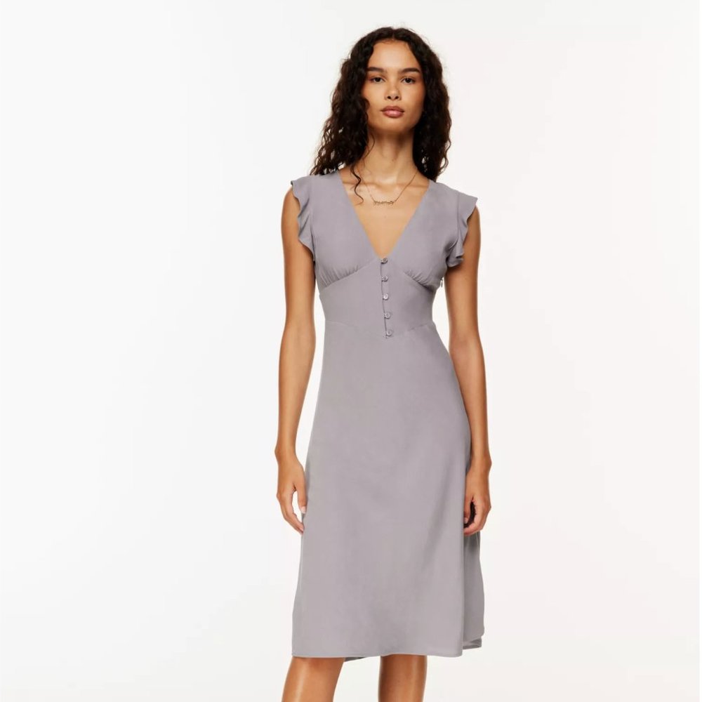 Aritzia Sunday Best Exude Dress in Rocky Grey size 2